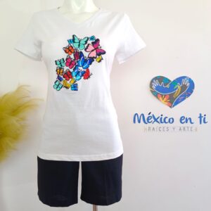 Playera  Mariposa T-M