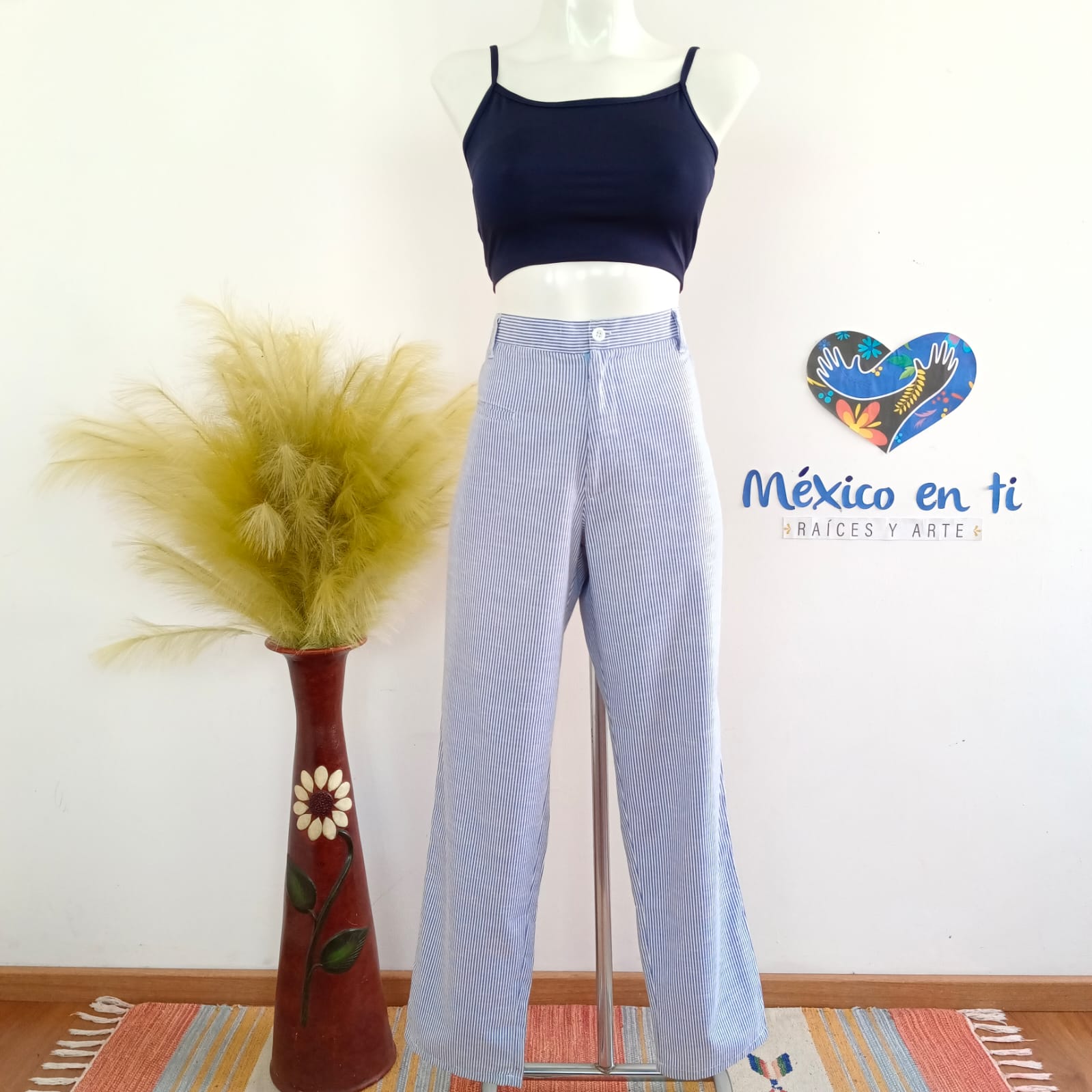 Pantalón rayado T-G (36)