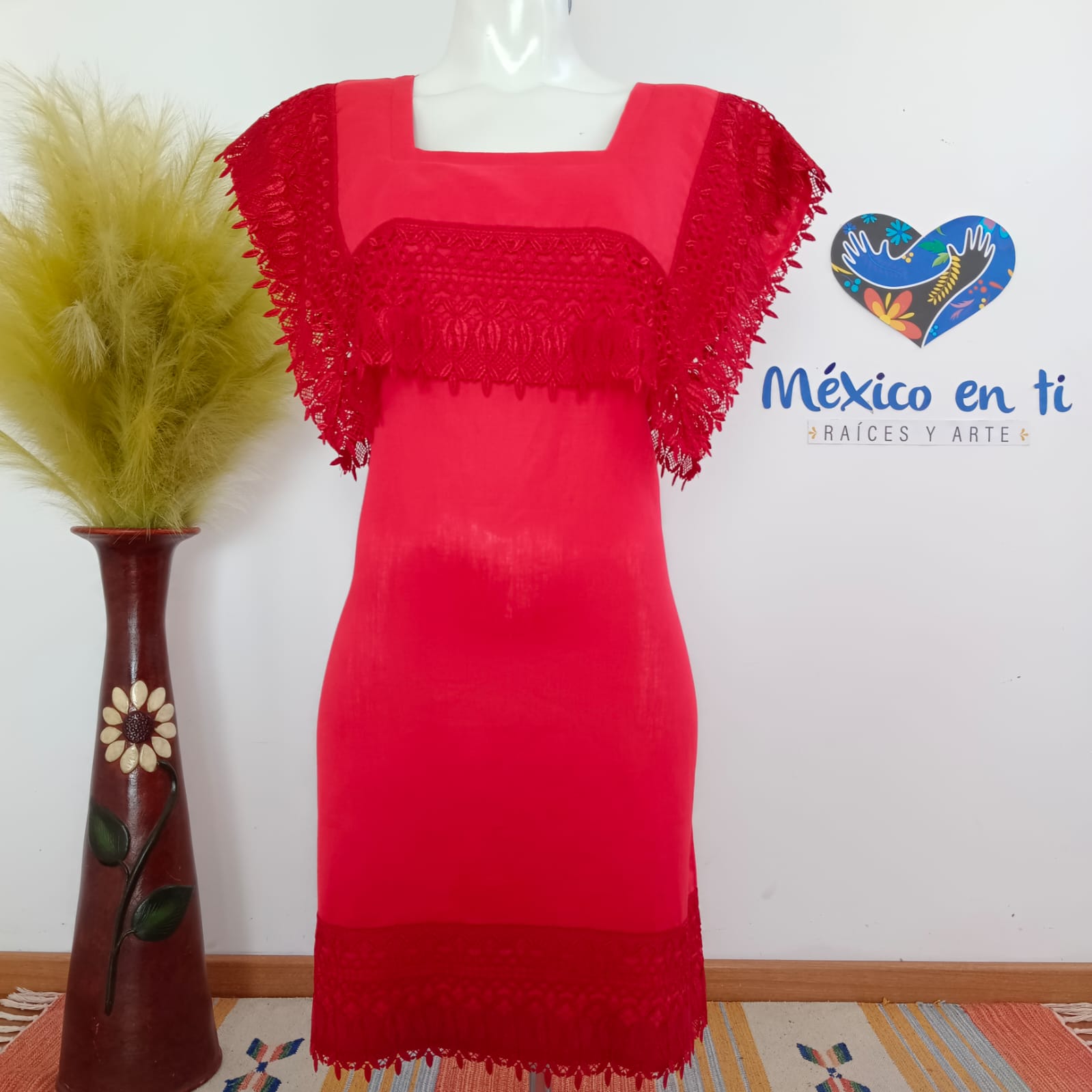 Vestido hipil corto T-M (34)