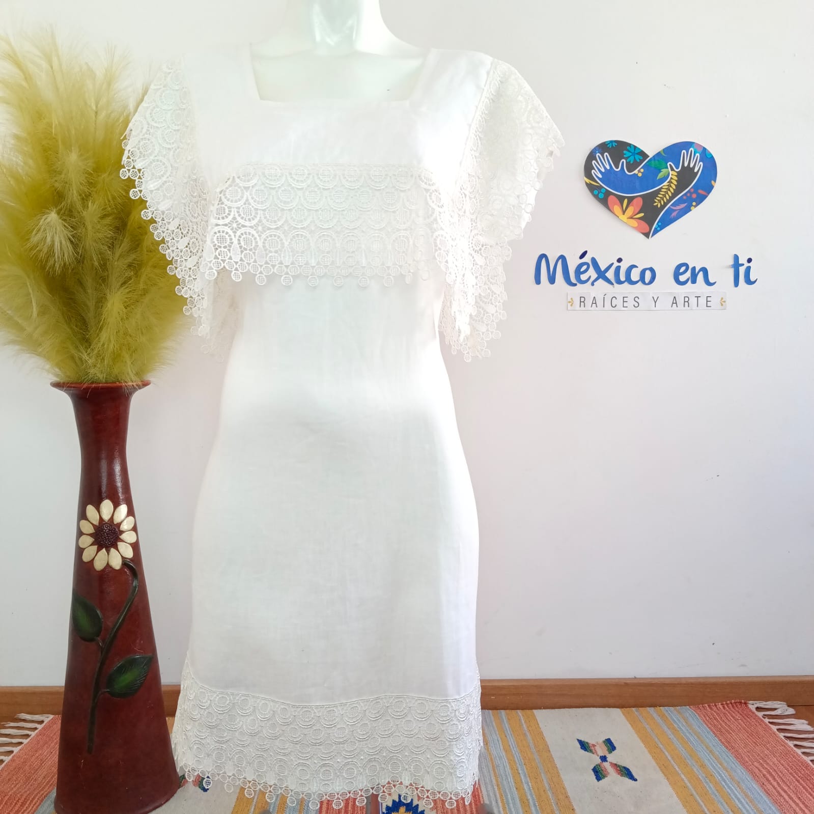 Vestido hipil corto T-G