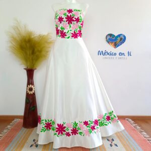 Vestido Tenango straple T-G (36)