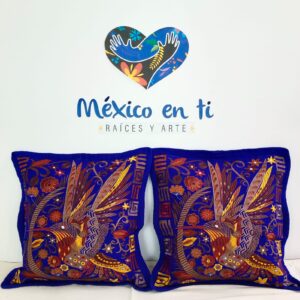 Funda para cojín colibrí