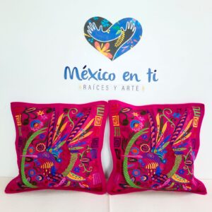Funda para cojín colibrí