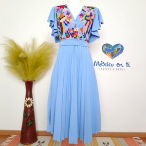Vestido Plisado Tenango T-Ext G (38)