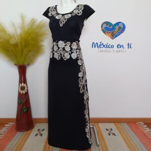 Vestido Flor Plata 2 T-Ext G (40)
