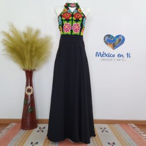 Vestido Ana tipo halter T-G (36)
