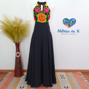 Vestido Ana tipo halter T-G (36)