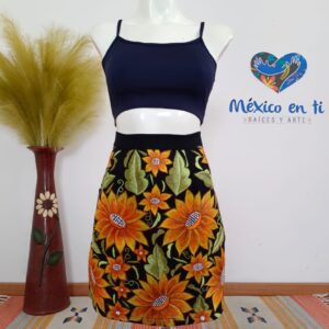 Minifalda bordada T-Ch (32)