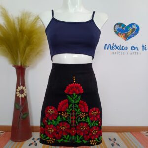 Minifalda bordada T-Ch (32)