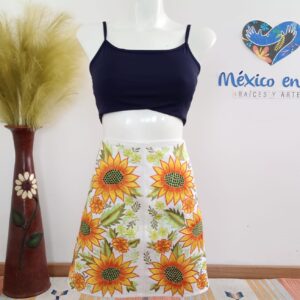 Minifalda bordada T-G (36)