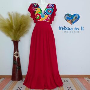 Vestido Bordado de  Relleno T-Ext G (38)