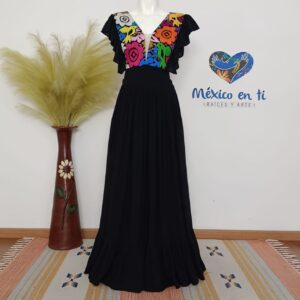 Vestido Bordado de  Relleno T-G
