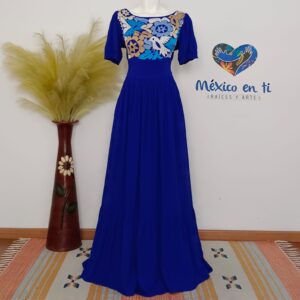 Vestido Bordado de  Relleno T-G (36)