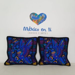 Funda para cojín colibrí