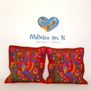 Funda para cojín colibrí